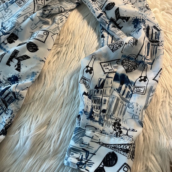 Karl Lagerfeld Paris corp core, business casual, coastal core long sleeve shirt - Picture 9 of 15